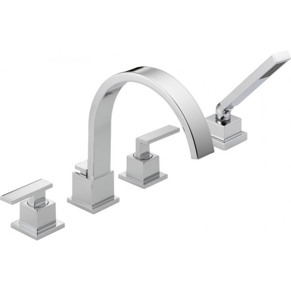 DELTA VERO T4753 Roman Tub With Handshower Trim                        