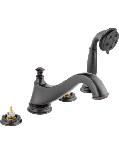 DELTA CASSIDY T4795-LHP ROMAN TUB W/ HAND SHOWER TRIM - LOW ARC SPOUT               