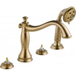 DELTA CASSIDY T4797-LHP ROMAN TUB W/ HAND SHOWER TRIM                               