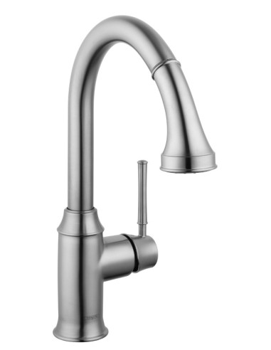 Hansgrohe 04215-1 Hg Talis C Higharc Single Hole Kitchen Faucet With Pull Down 2