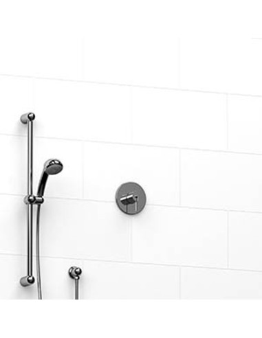 Riobel KIT123FM 0.5 2-way Type TP thermostaticpressure balance coaxial system with hand shower rail