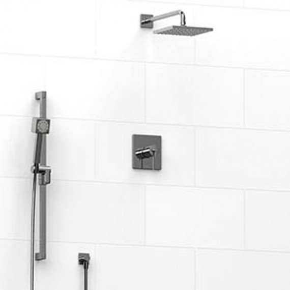 Riobel KIT1723 Type TP thermostaticpressure balance 0.5 coaxial thermostatic system with hand shower rail and shower head