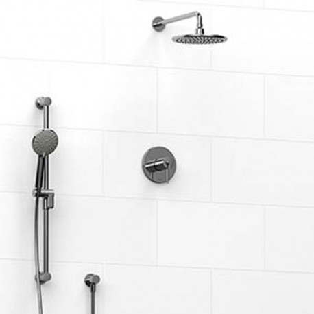 Riobel KIT323 Type TP thermostaticpressure balance 0.5 coaxial 2-way system with hand shower and shower head