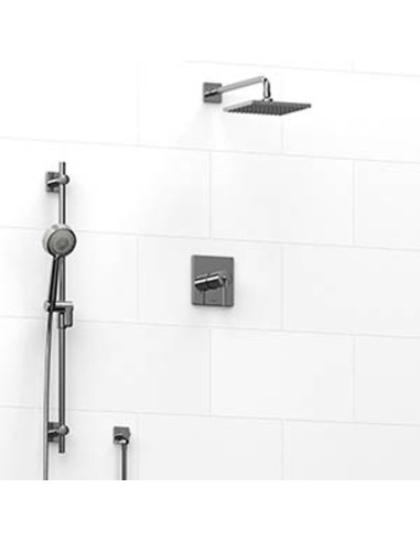 Riobel KIT323CSTQ Type TP thermostaticpressure balance 0.5 coaxial 2-way system with hand shower and shower head