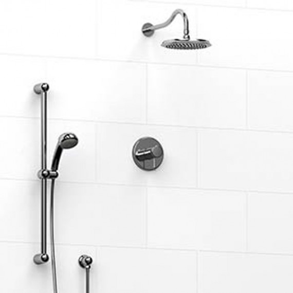 Riobel KIT323RO Type TP thermostaticpressure balance 0.5 coaxial 2-way system with hand shower and shower head
