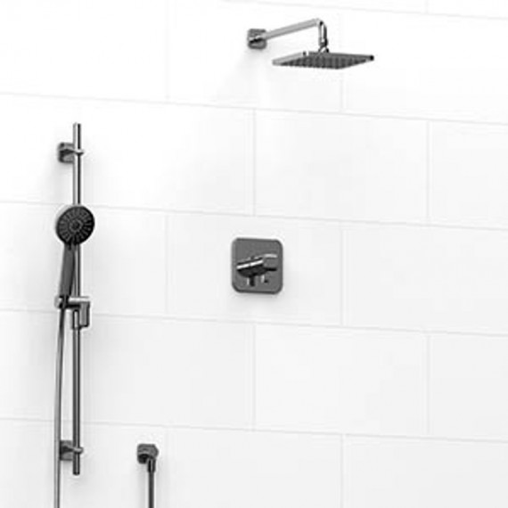 Riobel Salome KIT323SA Type TP thermostaticpressure balance 0.5 coaxial 2-way system with hand shower and shower head