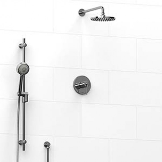 Riobel KIT323VSTM Type TP thermostaticpressure balance 0.5 coaxial 2-way system with hand shower and shower head