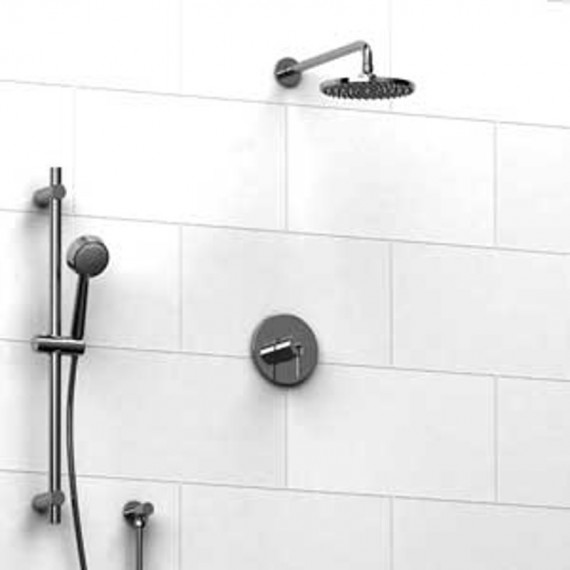 Riobel KIT343CSTM Type TP thermostaticpressure balance 0.5 coaxial system with hand shower rail and shower head