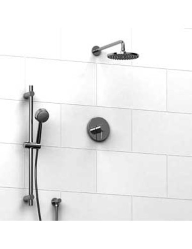 Riobel Riu KIT343RUTM Type TP thermostaticpressure balance 0.5 coaxial system with hand shower rail and shower head