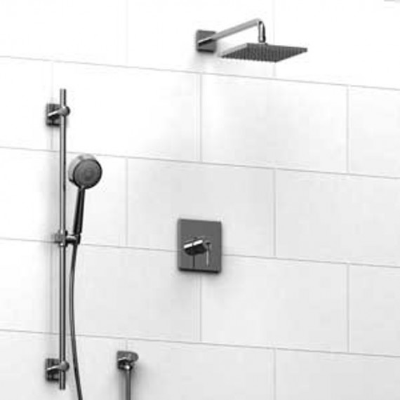 Riobel KIT343TQ Type TP thermostaticpressure balance 0.5 coaxial system with hand shower rail and shower head