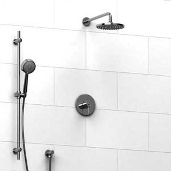 Riobel KIT343VSTM Type TP thermostaticpressure balance 0.5 coaxial system with hand shower rail and shower head