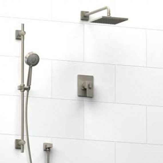 Riobel Zendo KIT343ZOTQ Type TP thermostaticpressure balance 0.5 coaxial system with hand shower rail and shower head