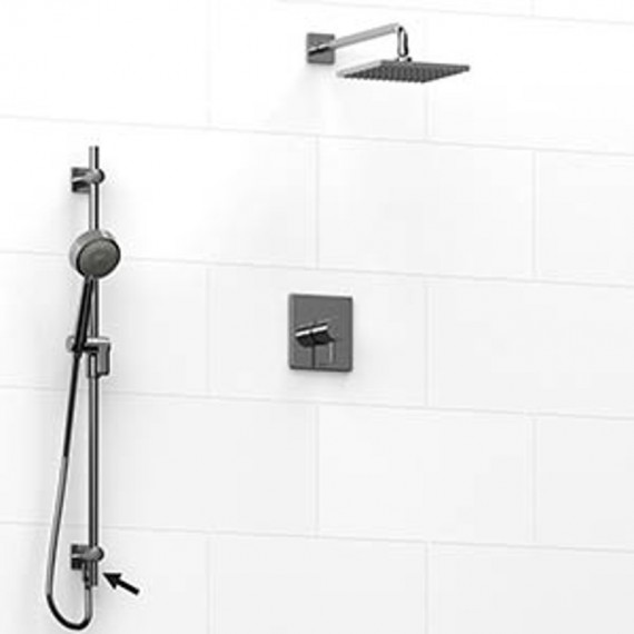 Riobel Pallace KIT6323PATQ Type TP thermostaticpressure balance 0.5 coaxial 2-way system hand shower rail with built-in elbow su