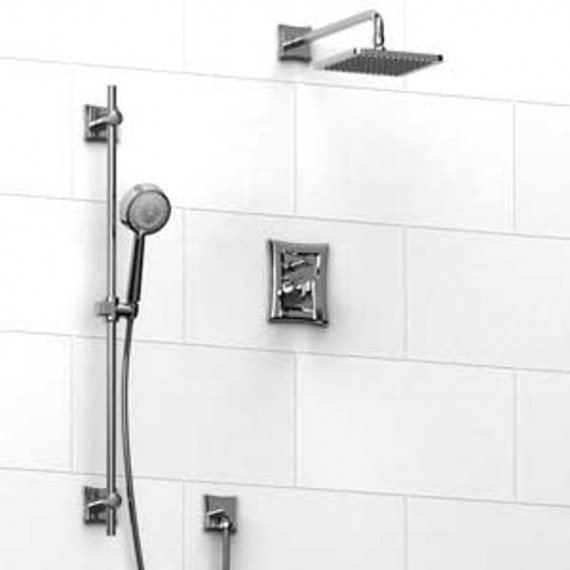 Riobel Eiffel EF69L Type P pressure balance shower with diverter hand shower rail and shower head