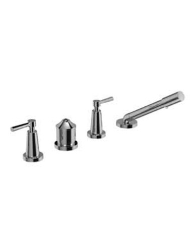 Riobel Pallace PA15L 4 piece deck-mount tub filler without spout