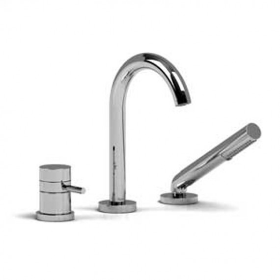 Riobel Riu RU19 2-way 3-piece Type T thermostatic coaxial deck-mount tub filler with hand shower