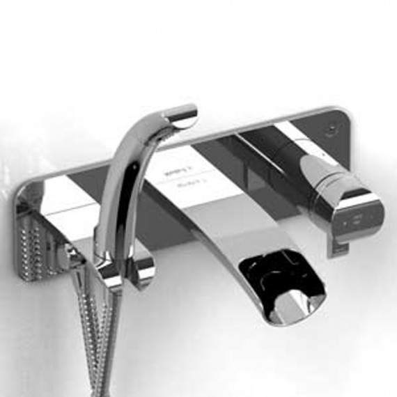 Riobel Salome SA07 Wall-mount Type TP thermopressure balance coaxial open spout tub filler with hand shower