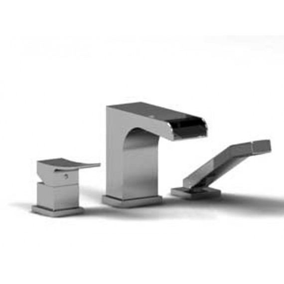 Riobel Zendo TZOOP10 3-piece deck-mount tub filler with hand shower trim