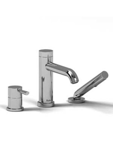 Riobel VS10 3-piece deck-mount tub filler with...