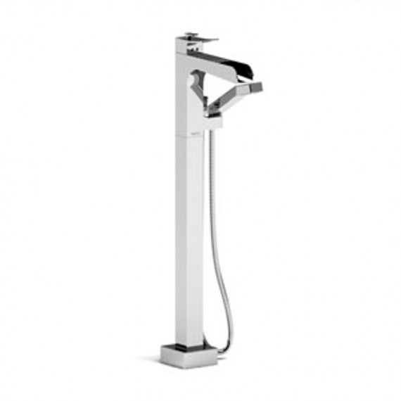 Riobel Zendo ZOOP37 Floor-mount Type TP thermopressure balance coaxial open spout tub filler w hand shower