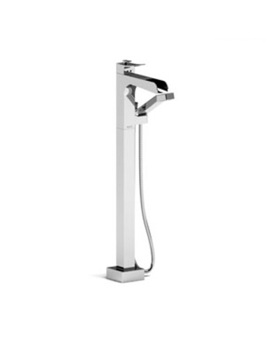 Riobel Zendo ZOOP37 Floor-mount Type TP thermopressure balance coaxial open spout tub filler w hand shower