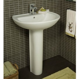 American Standard Cadet Plus 8-Inch Widespread Pedestal Sink Top and Leg Combination