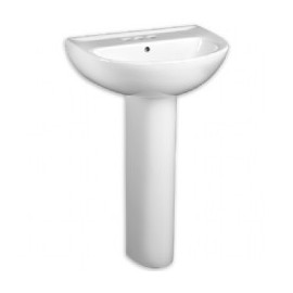 American Standard 22-Inch Evolution Center Hole Only Pedestal Sink Top and Leg Combination