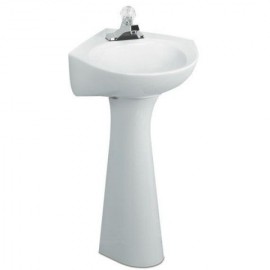 American Standard Cornice 4-Inch Centerset Pedestal Sink Top and Leg Combination