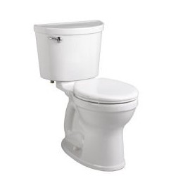 American Standard Champion Pro Two-Piece 1.28 gpf/4.8 Lpf Chair Height Round Front Toilet Less Seat with Lined Tank