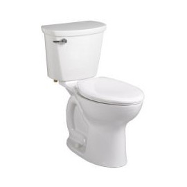 American Standard Cadet Pro Two-Piece 1.28 gpf/4.8 Lpf Chair Height Elongated Toilet Less Seat with Lined Tank