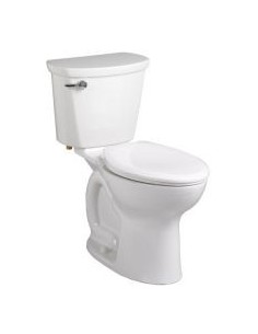 American Standard Cadet Pro Two-Piece 1.6 gpf/6.0 Lpf Chair Height Elongated Toilet Less Seat with Lined Tank