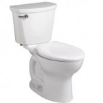 American Standard Cadet Pro Two-Piece 1.6 gpf/6.0 Lpf Standard Height Elongated Toilet Less Seat with Lined Tank