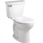 American Standard Cadet Pro Two-Piece 1.28 gpf/4.8 Lpf Compact Chair Height Elongated Toilet Less Seat