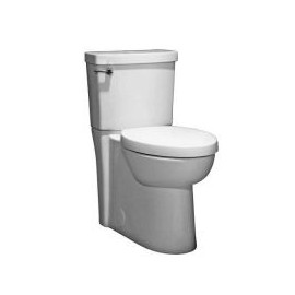 American Standard Studio Concealed Trapway Two-Piece 1.28 gpf/4.8 Lpf Chair Height Round Front Toilet with Seat 2