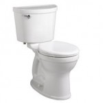 American Standard Champion Pro Two-Piece 1.28 gpf/4.8 Lpf Chair Height Round Front Toilet Less Seat with Lined Tank