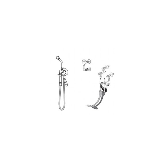 American Standard Wall Mount Double Pedal Valve WLng Ped. - 7679112