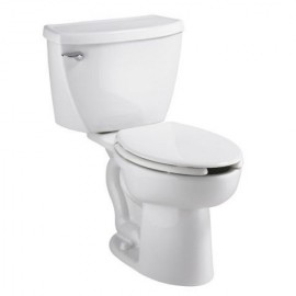 American Standard Cadet Two-Piece Pressure Assist 1.1 gpf/4.2 Lpf Chair Height Elongated EverClean Toilet With Bedpan Lugs