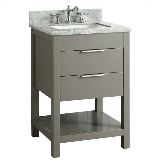 Virta 24 Inch Breeze Floor Mount Single Sink...