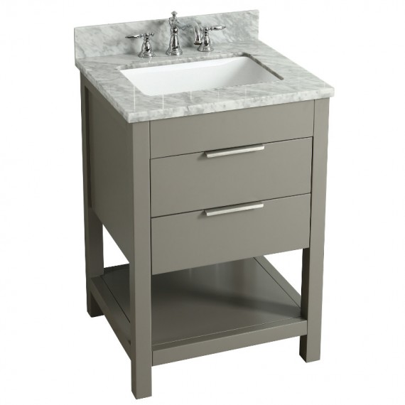 Virta 24 Inch Breeze Floor Mount Single Sink...