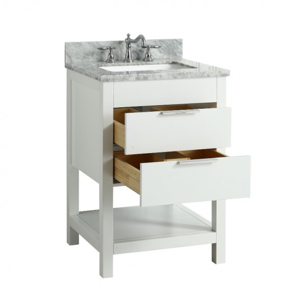 Virta 24 Inch Breeze Floor Mount Single Sink...