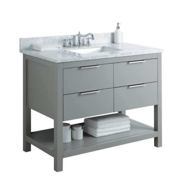 Virta 42 Inch Breeze Floor Mount Single Sink...