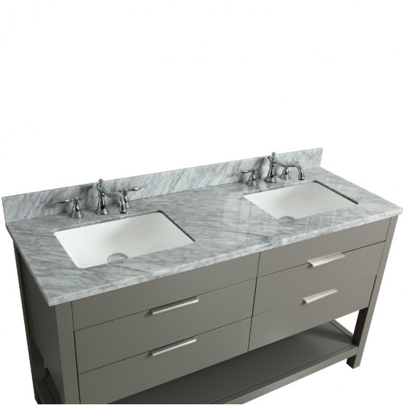 Virta 60 Inch Breeze Floor Mount Double Sink...