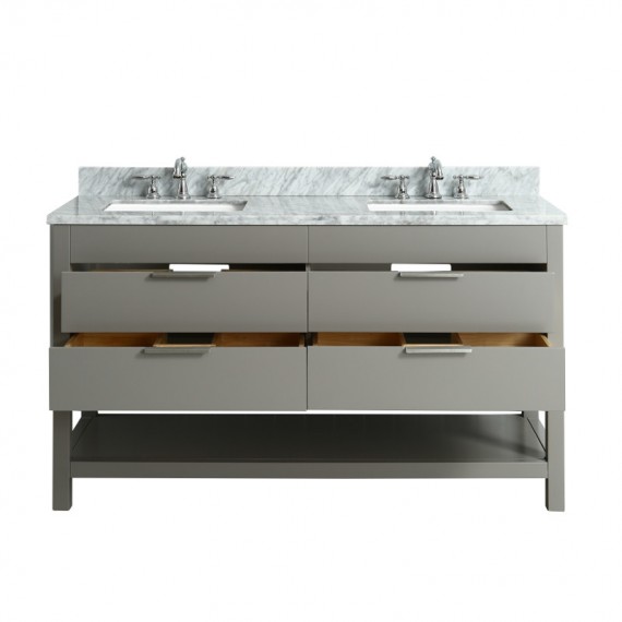 Virta 60 Inch Breeze Floor Mount Double Sink...