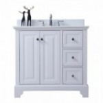 Virta 36 Inch Dalia Floor Mount Single Sink Vanity - With Right Hand Drawers