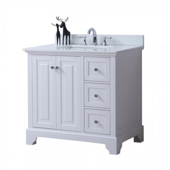 Virta 36 Inch Dalia Floor Mount Single Sink...