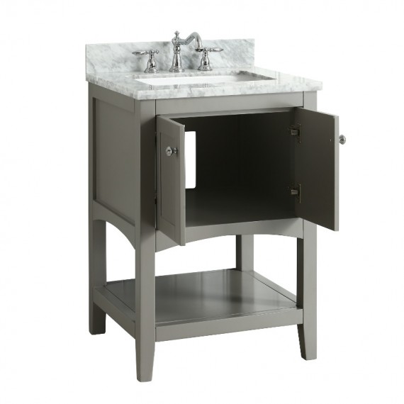Virta 24 Inch Sirena Floor Mount Single Sink...