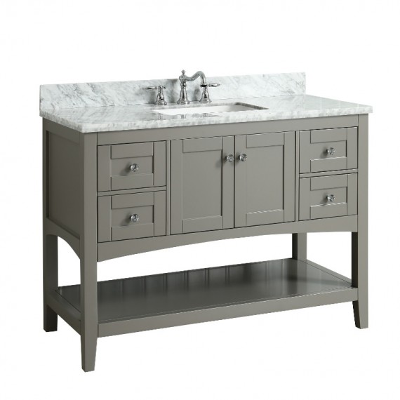Virta 48 Inch Sirena Floor Mount Single Sink...