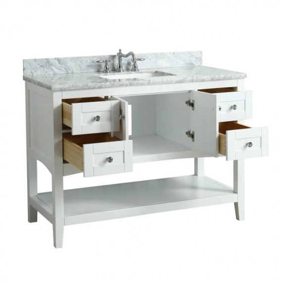 Virta 48 Inch Sirena Floor Mount Single Sink...