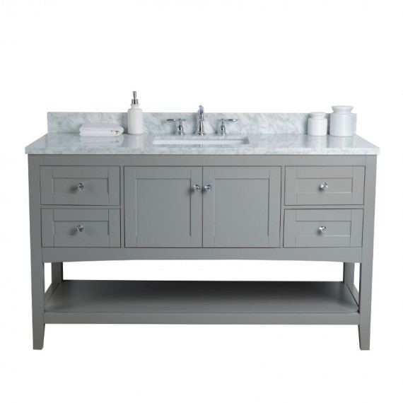 Virta 60 Inch Sirena Floor Mount Single Sink Vanity