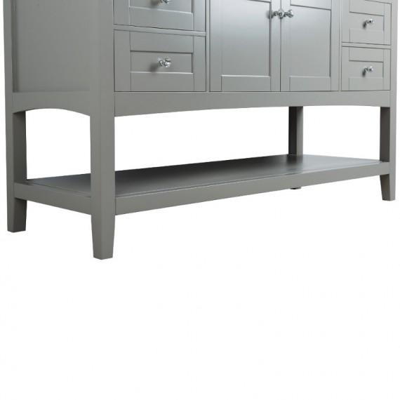 Virta 60 Inch Sirena Floor Mount Single Sink...